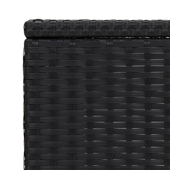 Bijzettafel C-vormig 40x35x60 cm poly rattan zwart MeubelReus