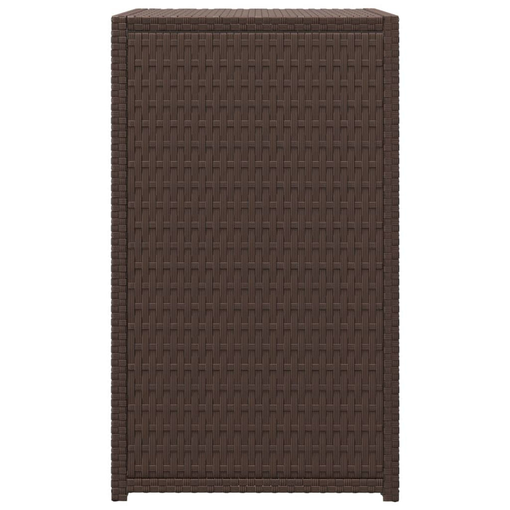 Bijzettafel C-vormig 40x35x60 cm poly rattan bruin MeubelReus