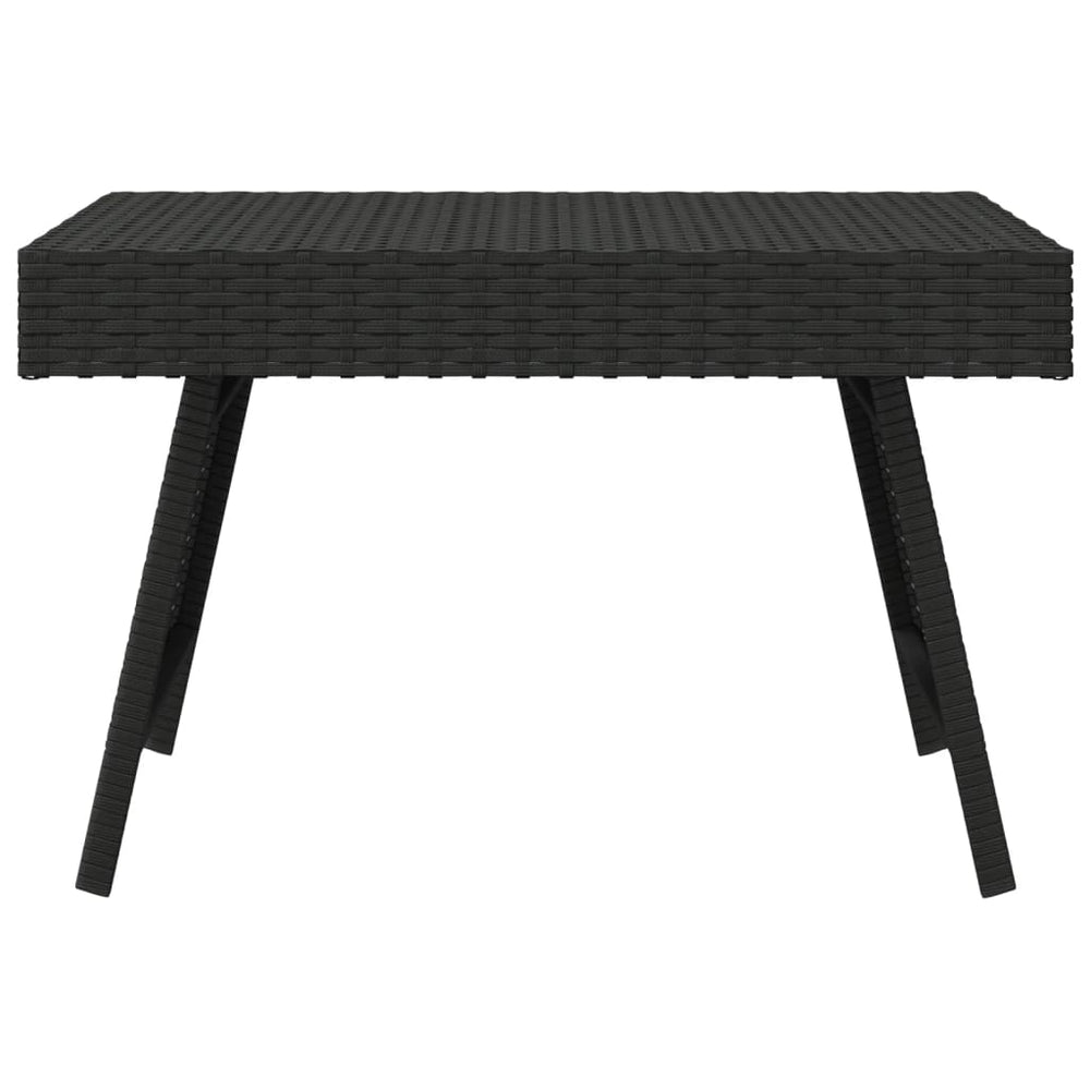 Bijzettafel inklapbaar 60x40x38 cm poly rattan zwart MeubelReus