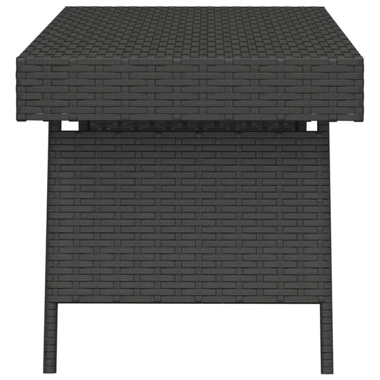 Bijzettafel inklapbaar 60x40x38 cm poly rattan zwart MeubelReus