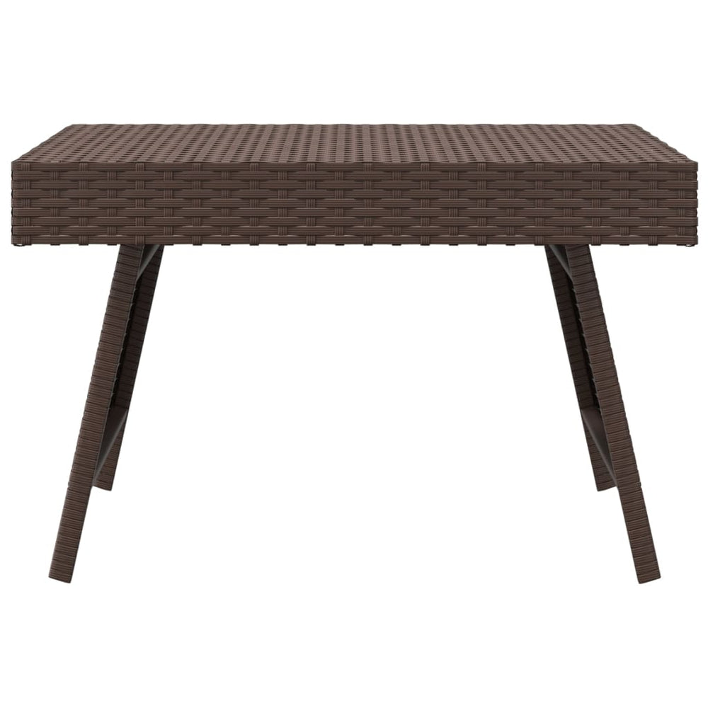 Bijzettafel inklapbaar 60x40x38 cm poly rattan bruin MeubelReus