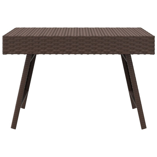Bijzettafel inklapbaar 60x40x38 cm poly rattan bruin MeubelReus
