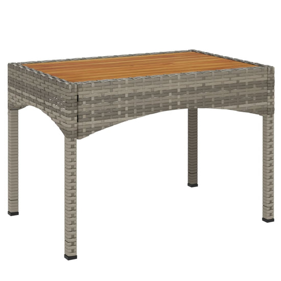 3-delige Loungeset met kussens poly rattan grijs MeubelReus