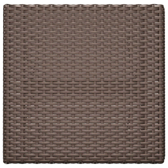 Bistrotafel inklapbaar 55x54x71 cm poly rattan bruin MeubelReus