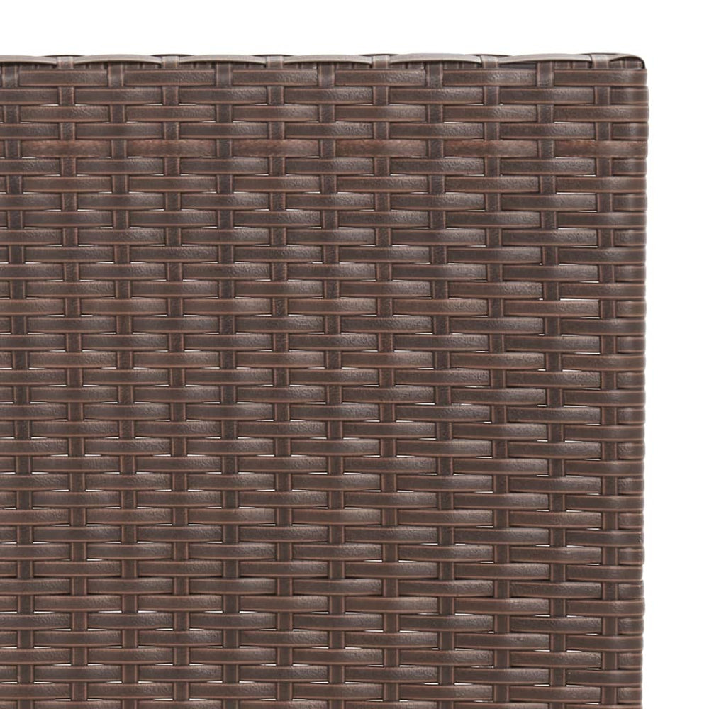 Bistrotafel inklapbaar 55x54x71 cm poly rattan bruin MeubelReus