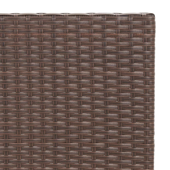 3-delige Bistroset inklapbaar poly rattan bruin MeubelReus