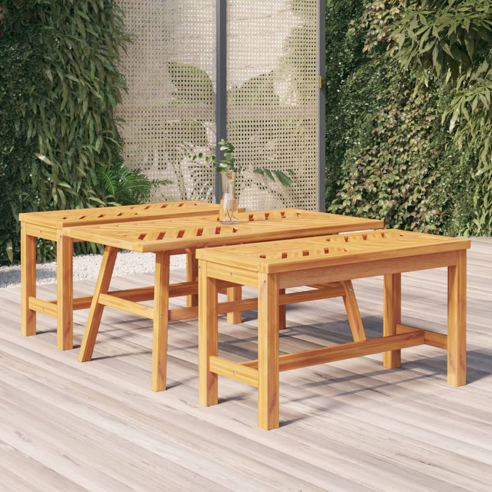 Salontafel 100x50x45 cm massief acaciahout MeubelReus