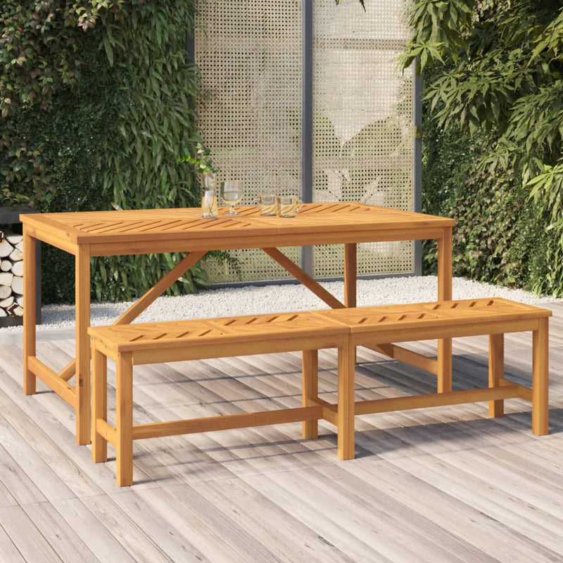 Tuintafel 150x90x74 cm massief acaciahout MeubelReus