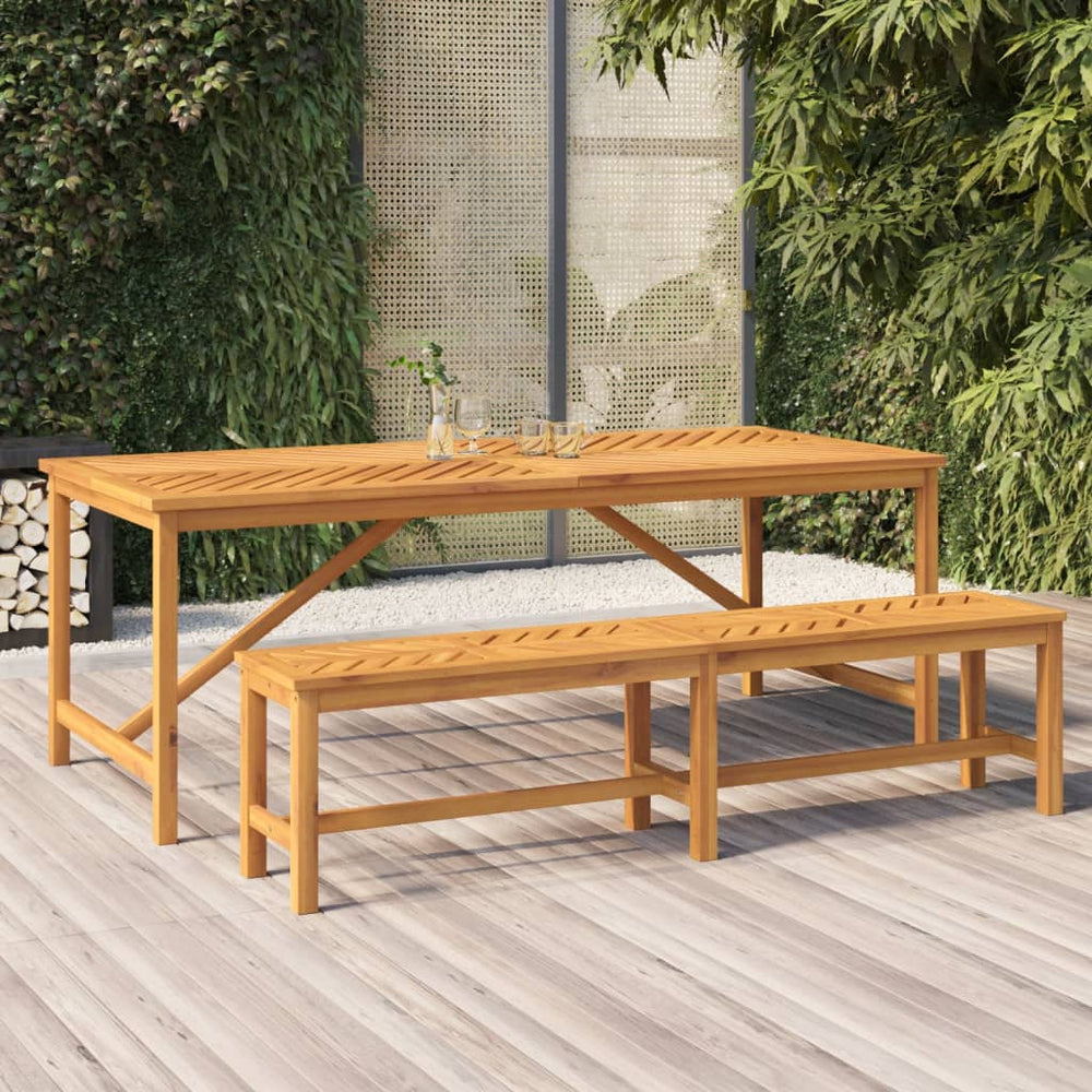 Tuintafel 200x90x74 cm massief acaciahout MeubelReus