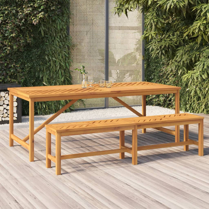 Tuintafel 200x90x74 cm massief acaciahout MeubelReus