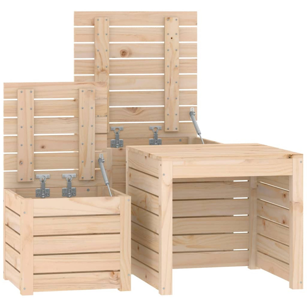 3-delige Tuinboxset massief grenenhout MeubelReus