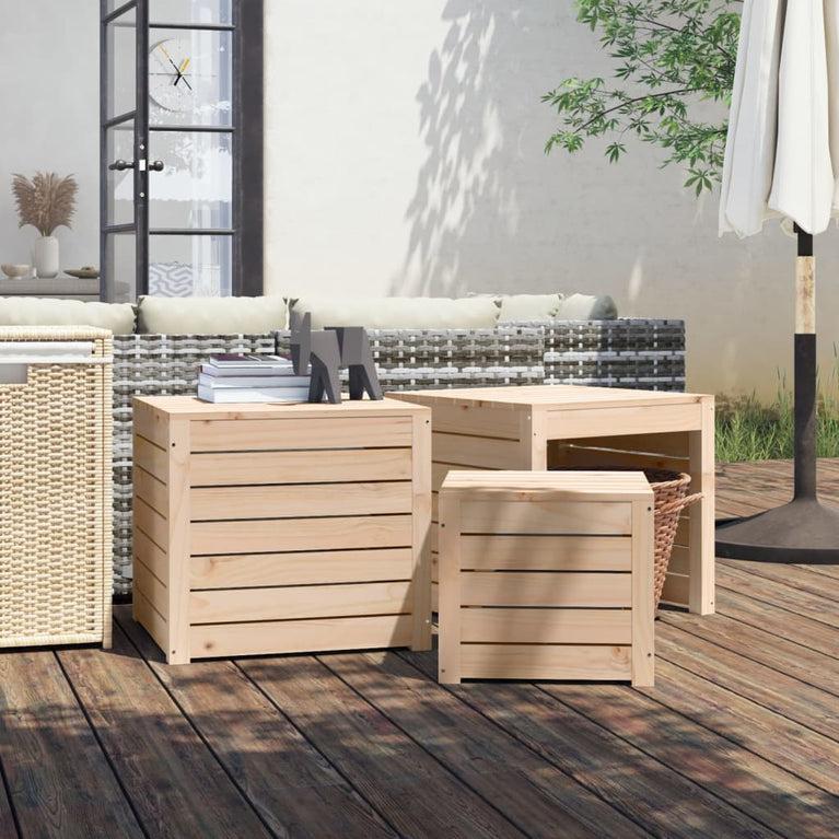 3-delige Tuinboxset massief grenenhout MeubelReus