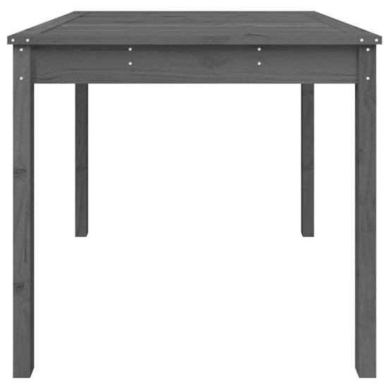 Tuintafel 82,5x82,5x76 cm massief grenenhout grijs MeubelReus