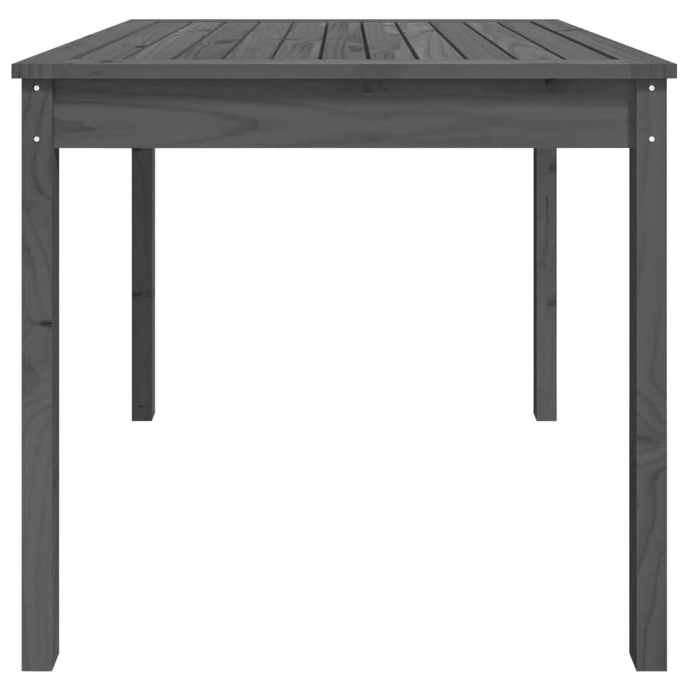 Tuintafel 82,5x82,5x76 cm massief grenenhout grijs MeubelReus