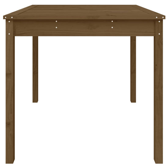 Tuintafel 82,5x82,5x76 cm massief grenenhout honingbruin MeubelReus