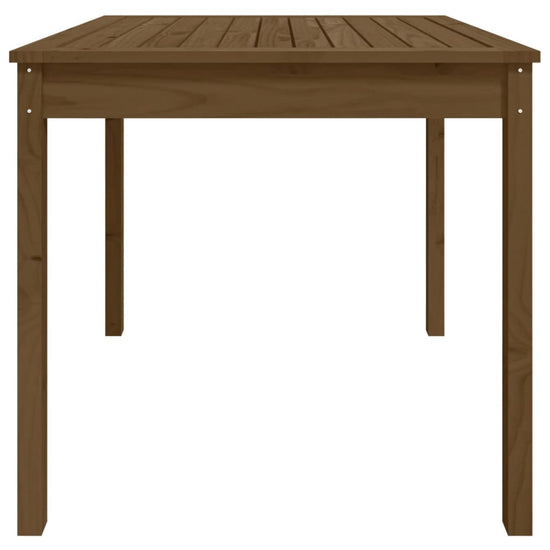 Tuintafel 82,5x82,5x76 cm massief grenenhout honingbruin MeubelReus