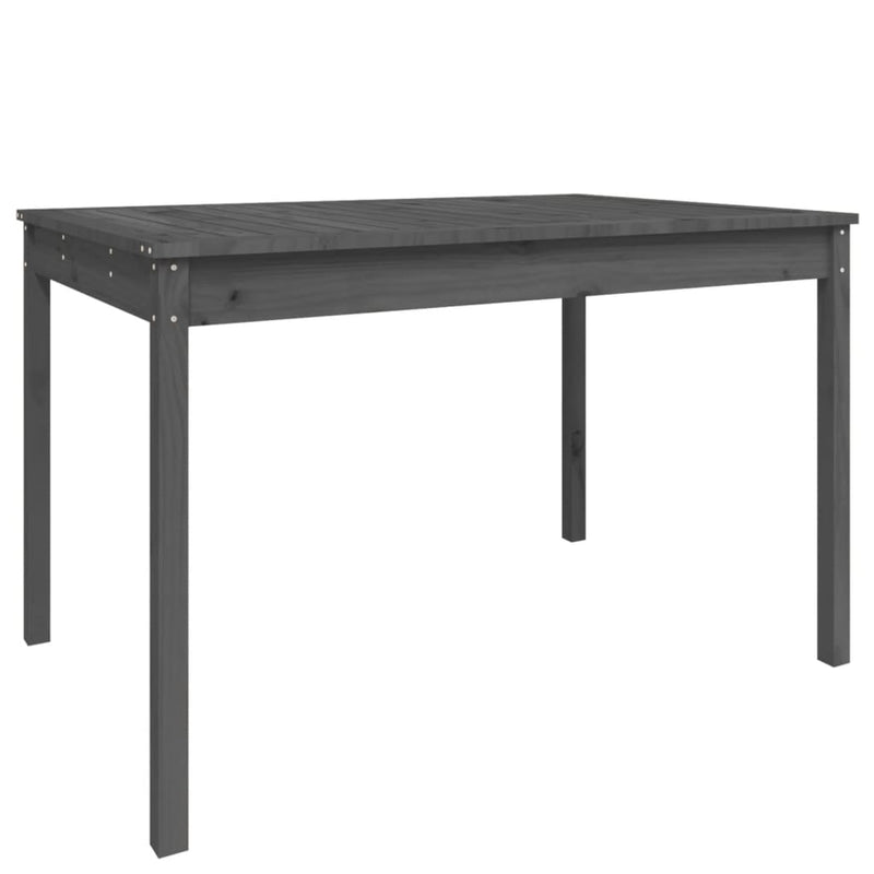 Tuintafel 121x82,5x76 cm massief grenenhout grijs MeubelReus