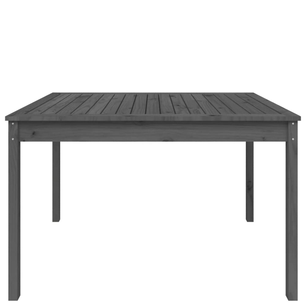 Tuintafel 121x82,5x76 cm massief grenenhout grijs MeubelReus