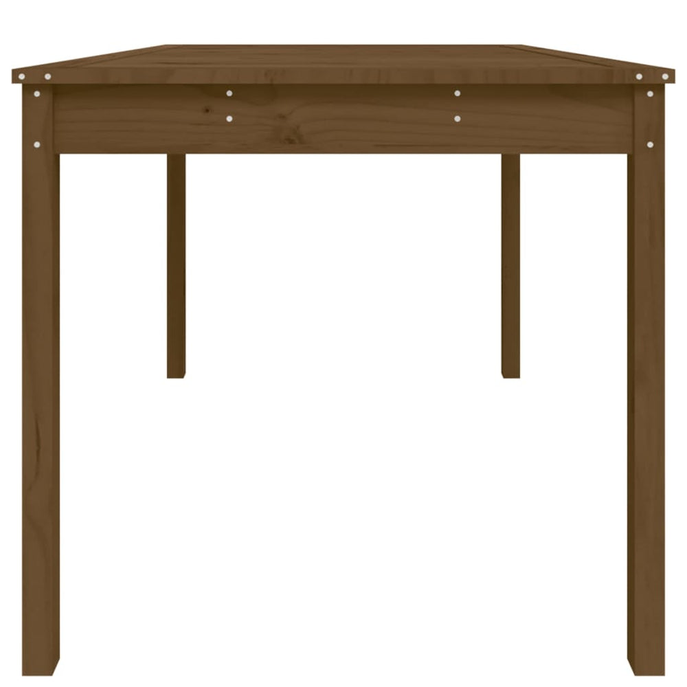 Tuintafel 121x82,5x76 cm massief grenenhout honingbruin MeubelReus