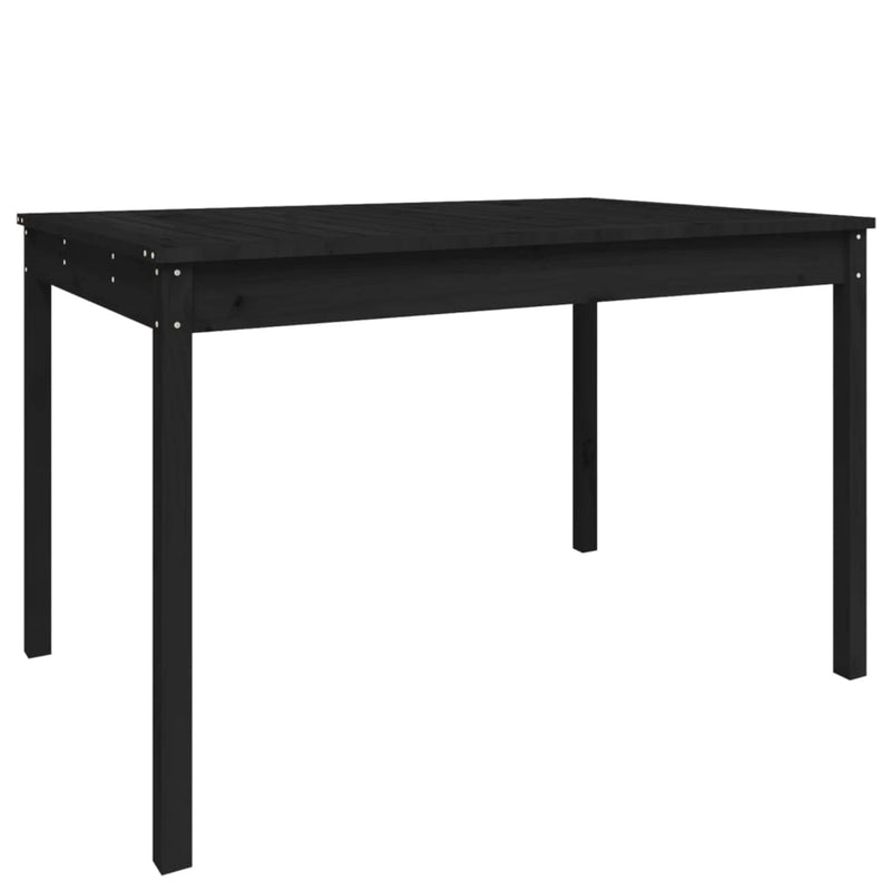 Tuintafel 121x82,5x76 cm massief grenenhout zwart MeubelReus