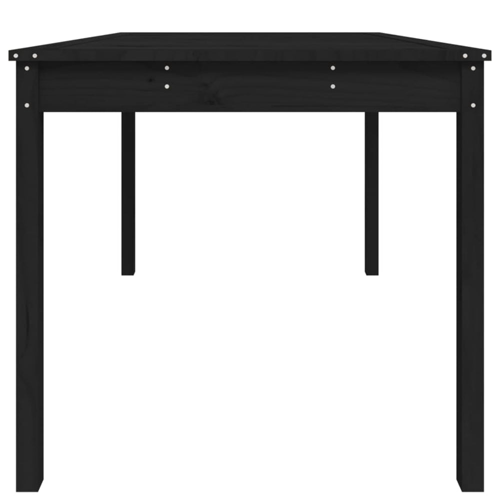 Tuintafel 121x82,5x76 cm massief grenenhout zwart MeubelReus