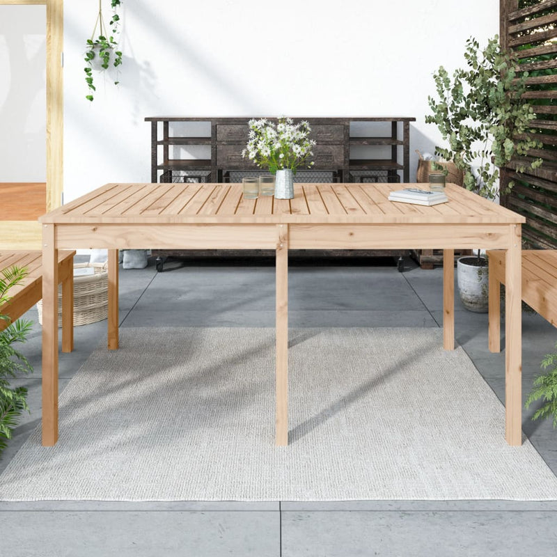 Tuintafel 159,5x82,5x76 cm massief grenenhout MeubelReus