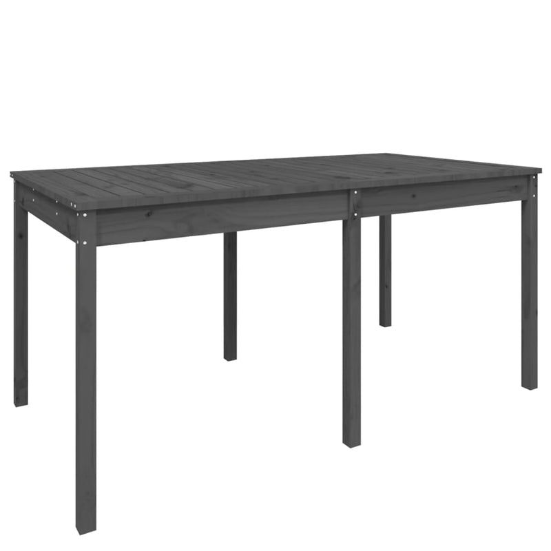Tuintafel 159,5x82,5x76 cm massief grenenhout grijs MeubelReus