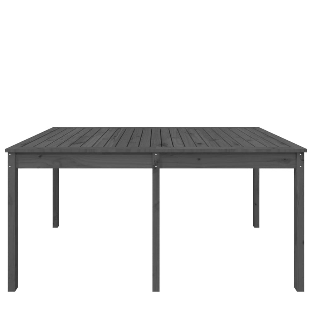 Tuintafel 159,5x82,5x76 cm massief grenenhout grijs MeubelReus