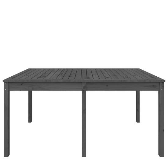 Tuintafel 159,5x82,5x76 cm massief grenenhout grijs MeubelReus