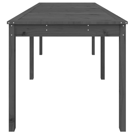 Tuintafel 159,5x82,5x76 cm massief grenenhout grijs MeubelReus