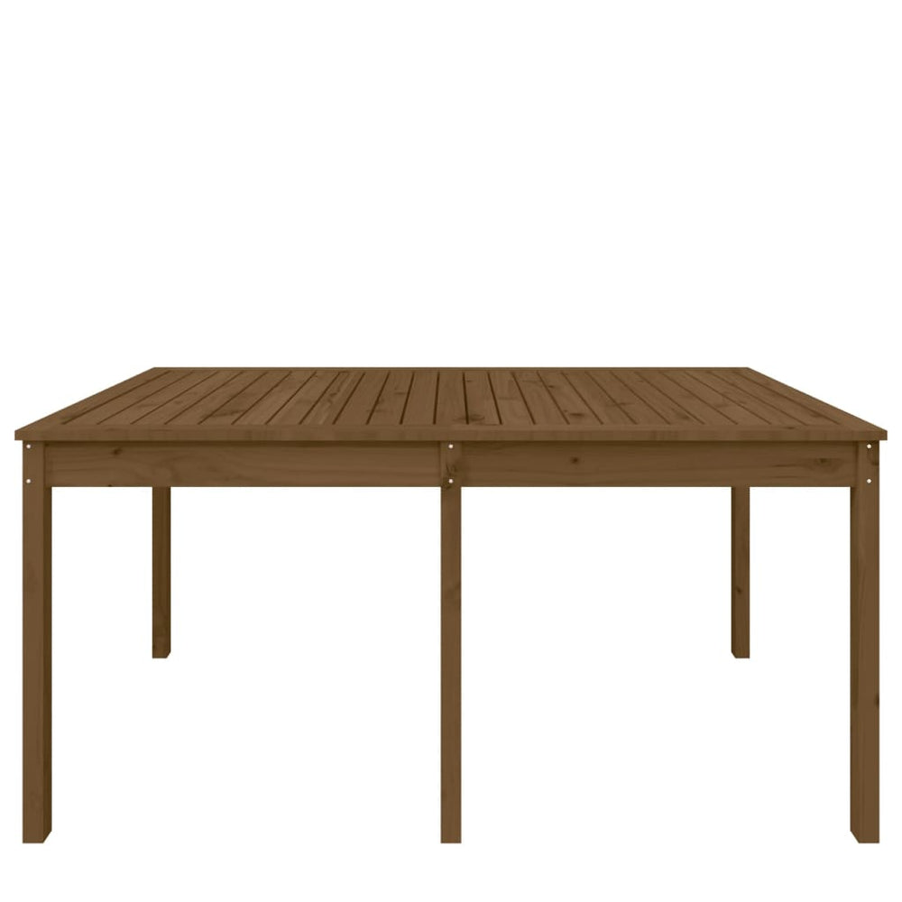 Tuintafel 159,5x82,5x76 cm massief grenenhout honingbruin MeubelReus