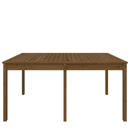 Tuintafel 159,5x82,5x76 cm massief grenenhout honingbruin MeubelReus