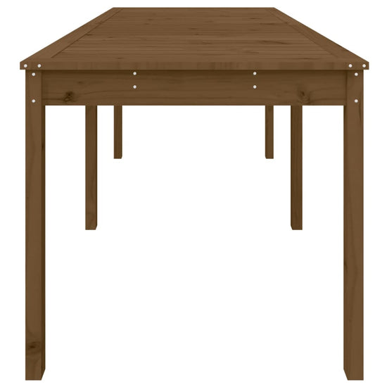 Tuintafel 159,5x82,5x76 cm massief grenenhout honingbruin MeubelReus