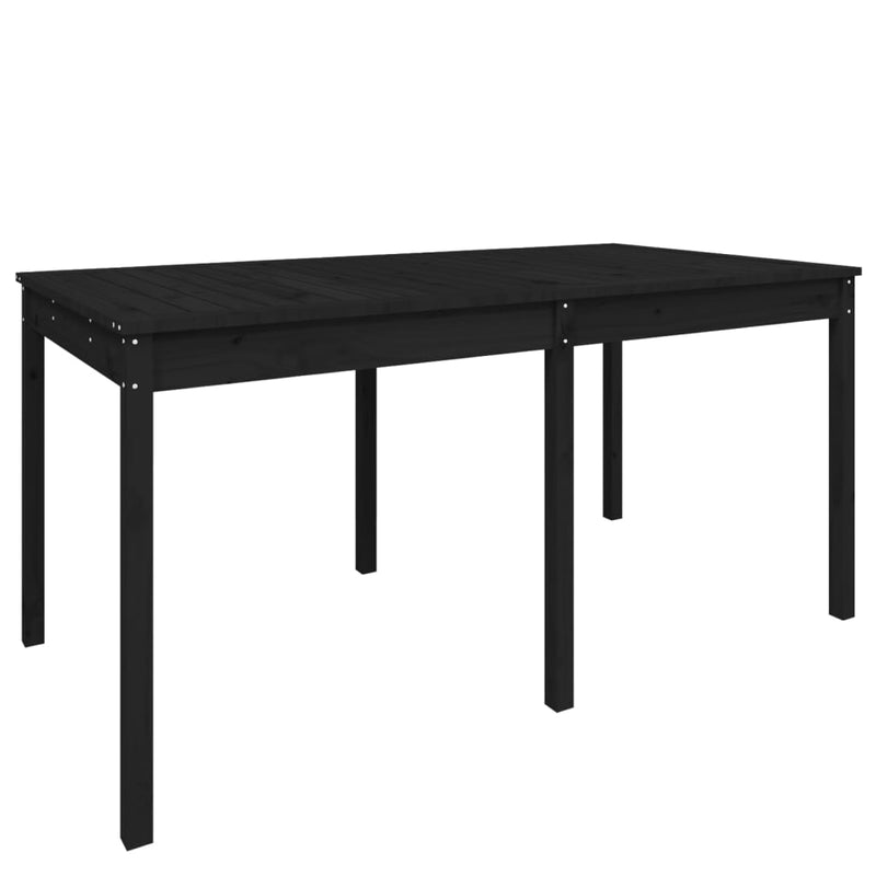 Tuintafel 159,5x82,5x76 cm massief grenenhout zwart MeubelReus