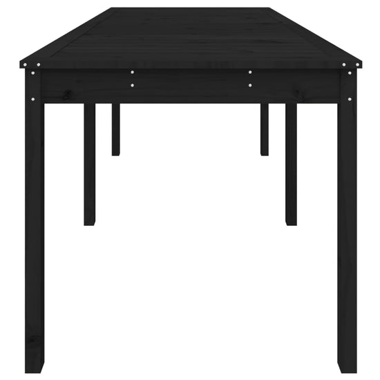 Tuintafel 159,5x82,5x76 cm massief grenenhout zwart MeubelReus