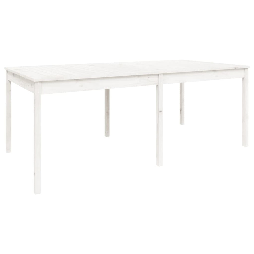 Tuintafel 203,5x100x76 cm massief grenenhout wit MeubelReus