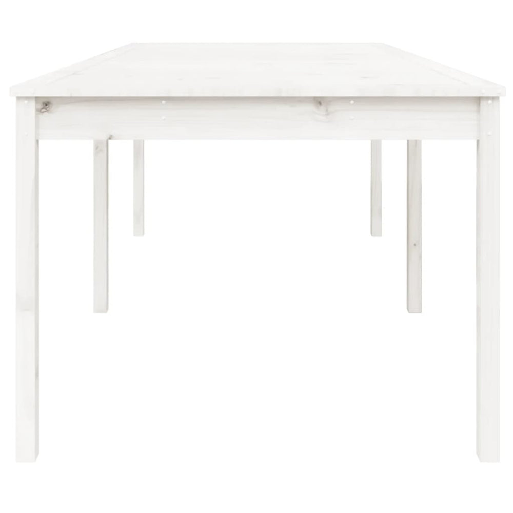 Tuintafel 203,5x100x76 cm massief grenenhout wit MeubelReus