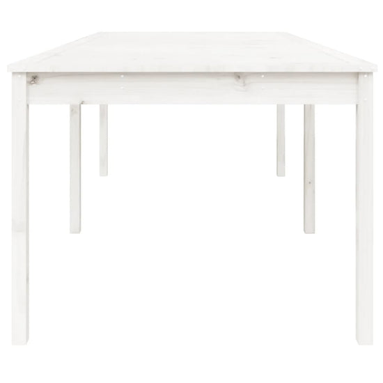 Tuintafel 203,5x100x76 cm massief grenenhout wit MeubelReus