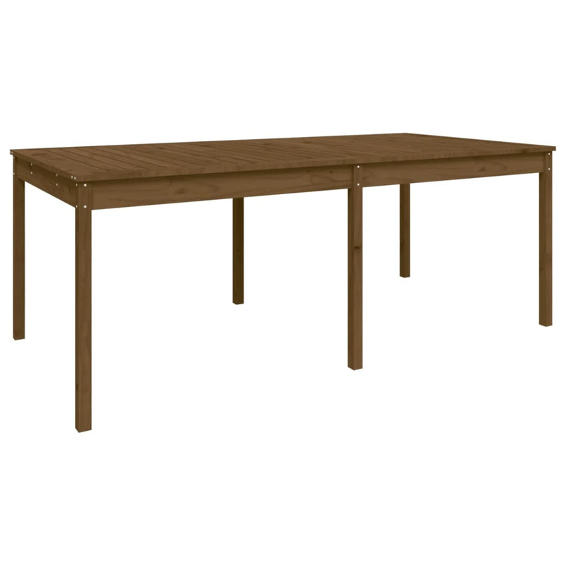 Tuintafel 203,5x100x76 cm massief grenenhout honingbruin MeubelReus