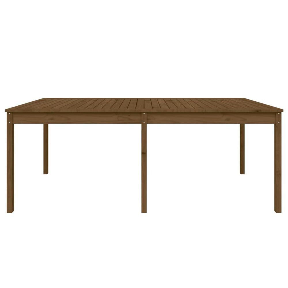 Tuintafel 203,5x100x76 cm massief grenenhout honingbruin MeubelReus