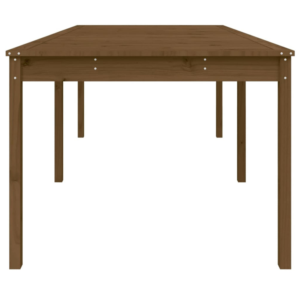 Tuintafel 203,5x100x76 cm massief grenenhout honingbruin MeubelReus