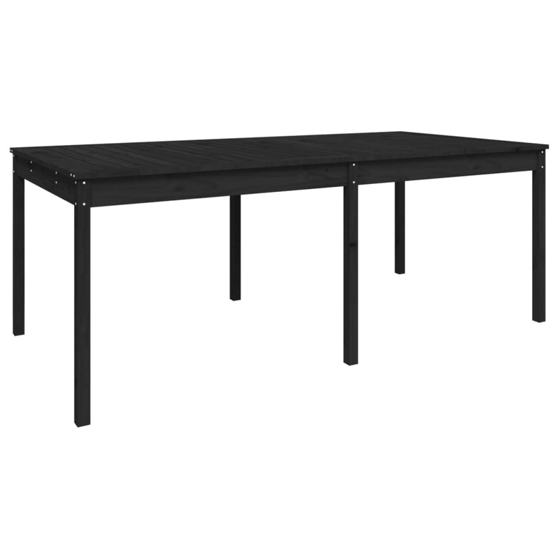 Tuintafel 203,5x100x76 cm massief grenenhout zwart MeubelReus