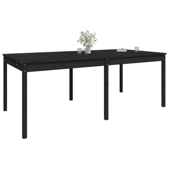 Tuintafel 203,5x100x76 cm massief grenenhout zwart MeubelReus