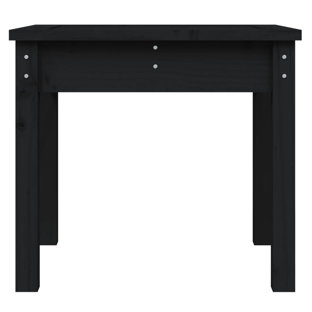 Tuinbank 50x44x45 cm massief grenenhout zwart MeubelReus