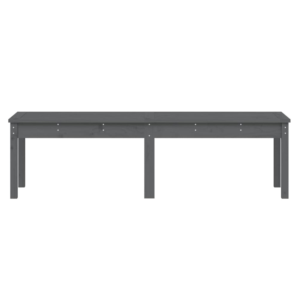 Tuinbank 2-zits 159,5x44x45 cm massief grenenhout grijs MeubelReus