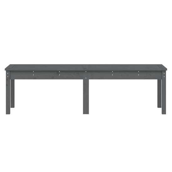 Tuinbank 2-zits 159,5x44x45 cm massief grenenhout grijs MeubelReus