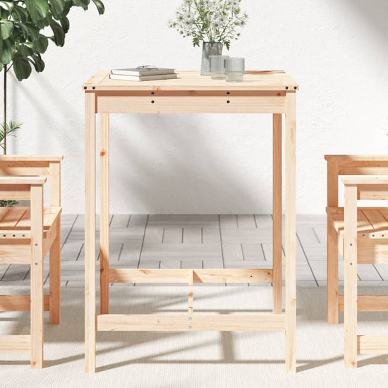 Tuintafel 82,5x82,5x110 cm massief grenenhout MeubelReus