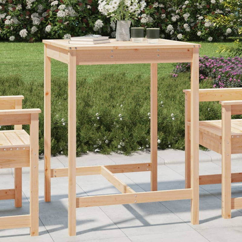 Tuintafel 82,5x82,5x110 cm massief grenenhout MeubelReus