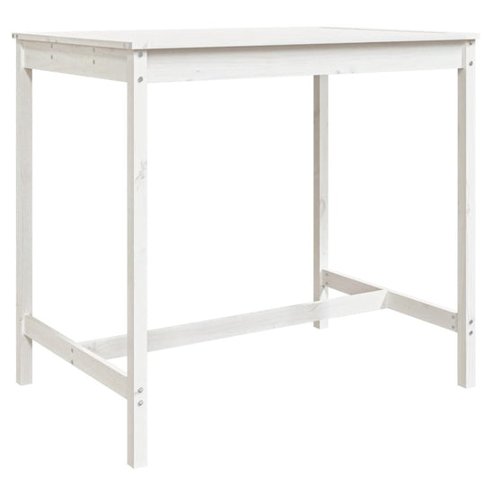 Tuintafel 121x82,5x110 cm massief grenenhout wit MeubelReus