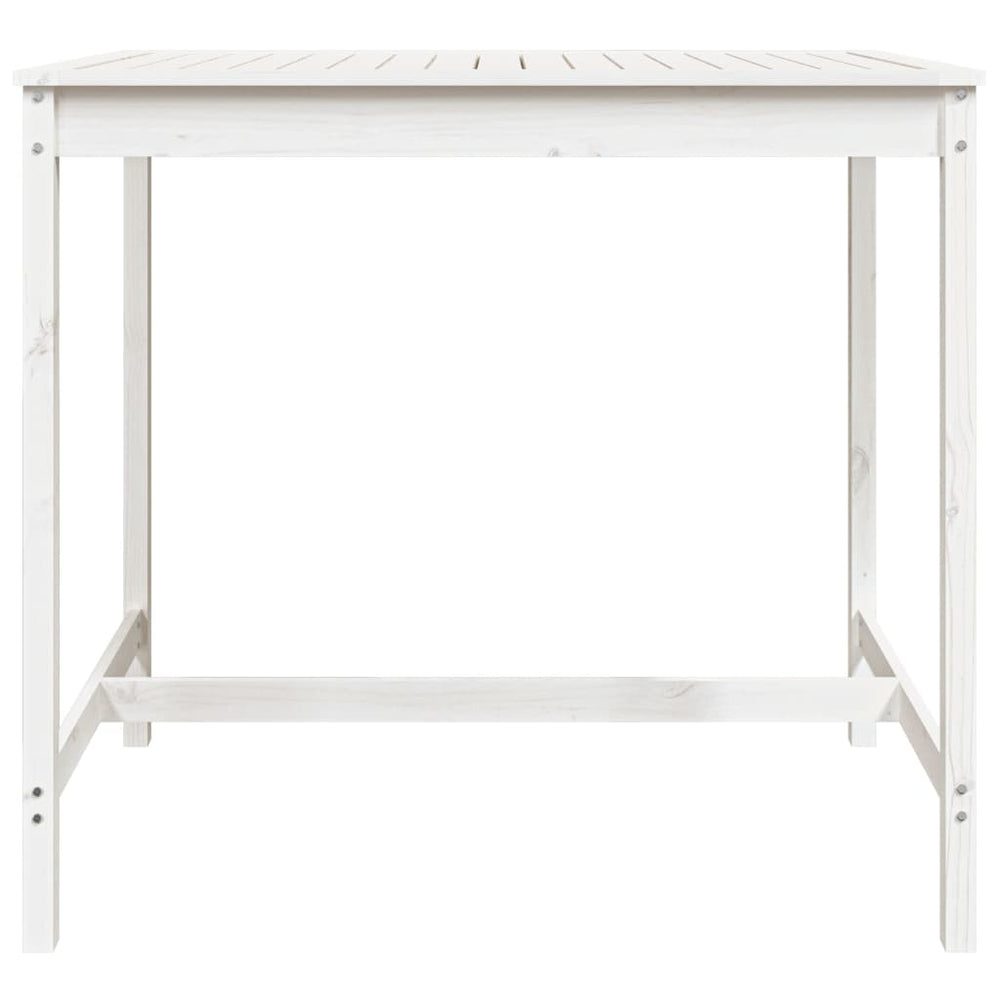 Tuintafel 121x82,5x110 cm massief grenenhout wit MeubelReus